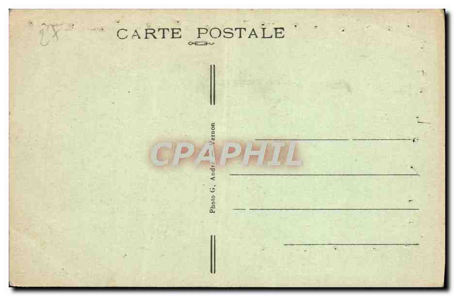 CPA Villers en Vexin Mairie et ecoles — Reverso