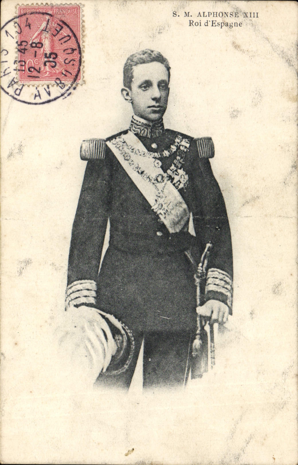 CPA SM Alphonse XIII Roi d'Espagne