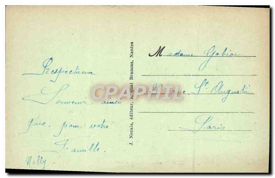 LUÇ-sur-MER (Calvados) — Clair de lune — J. Nozais, éditeur, Nantes — Verso