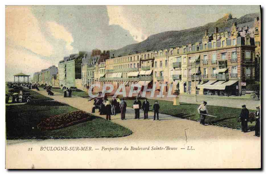 BOULOGNE-SUR-MER — Perspective du Boulevard Sainte-Beuve — LL.