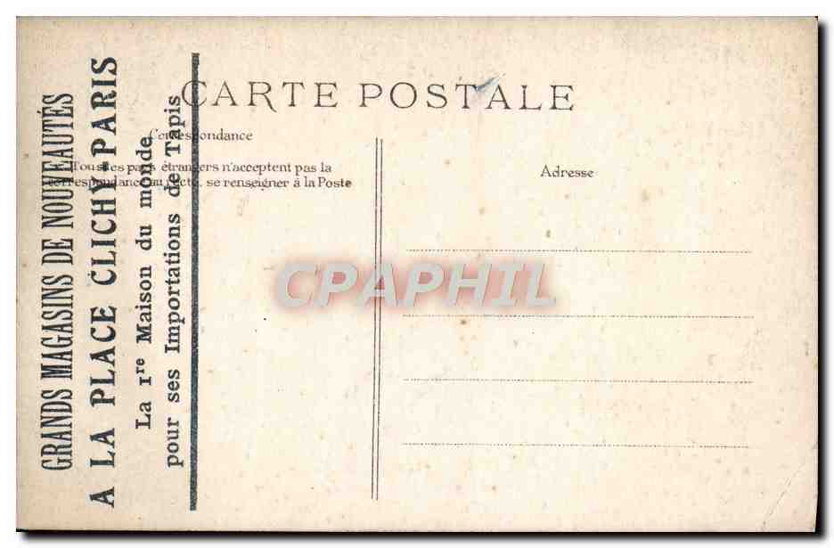CPA Paris Moulin de la Galette Montmartre — Rückseite