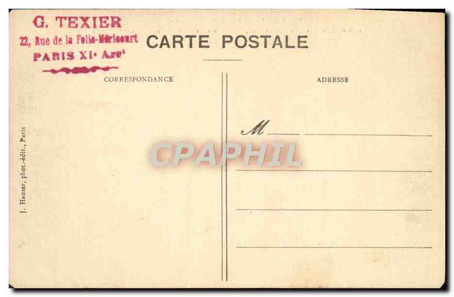 CPA Paris Pont de l'Estacade Inondations — Rückseite