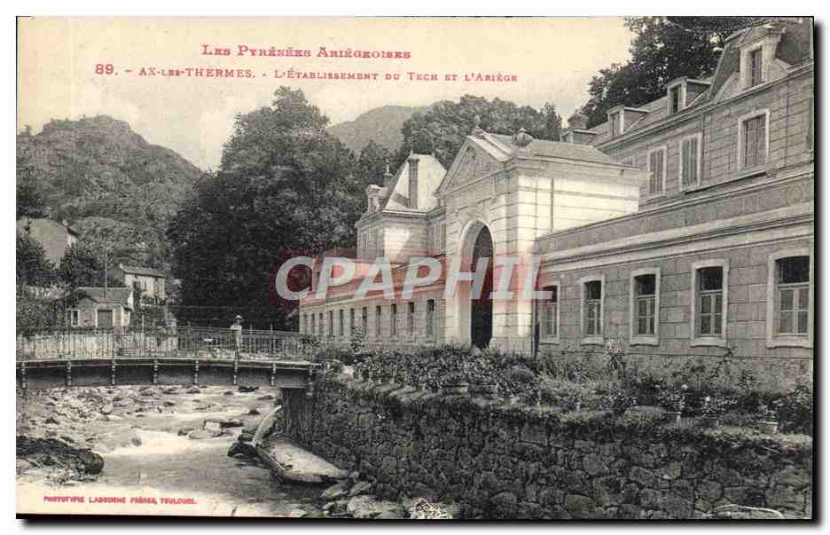 CPA Ax Les Thermes L'Etablisement du Tech et l'Ariege 