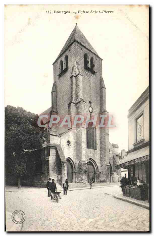 CPA Bourges Eglise Saint Pierre
