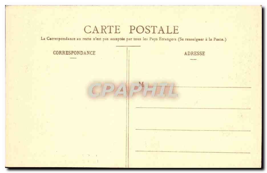 CPA Parc de Saint Cloud Etude d'arbres pres le rond de chasse — Back