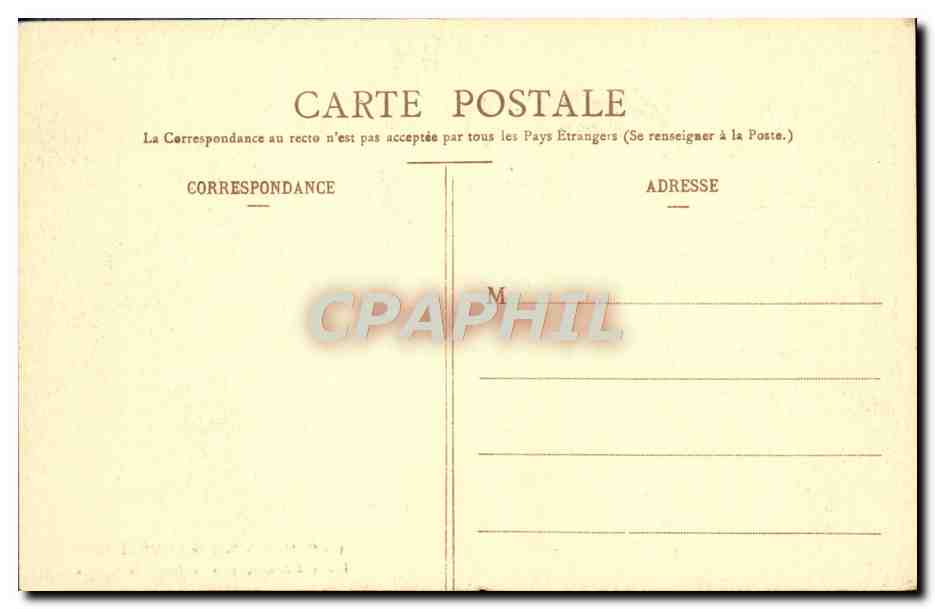 CPA Saint Cloud Parc Etude d'arbres pres le Rond de chasse — Rückseite