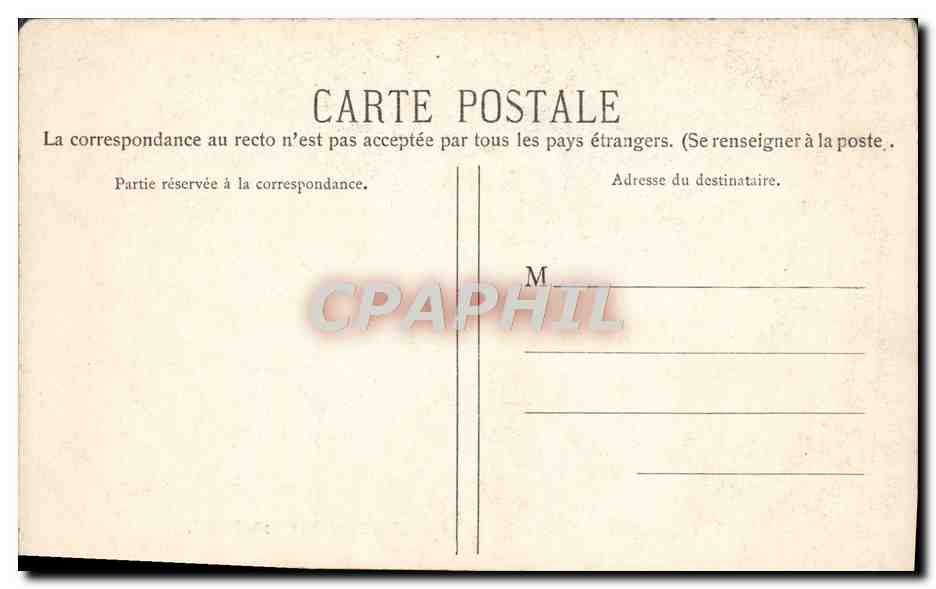 CPA Bordeaux Eglise Saint Seurin le Portail — Verso