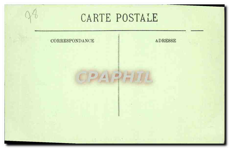 CPA Versailles Le Chateau Chambre de Louis XIV — Verso