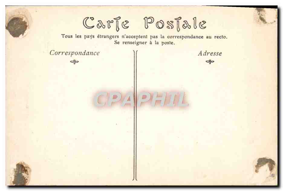 CPA Saint Gilles Portail de l'Eglise — Verso