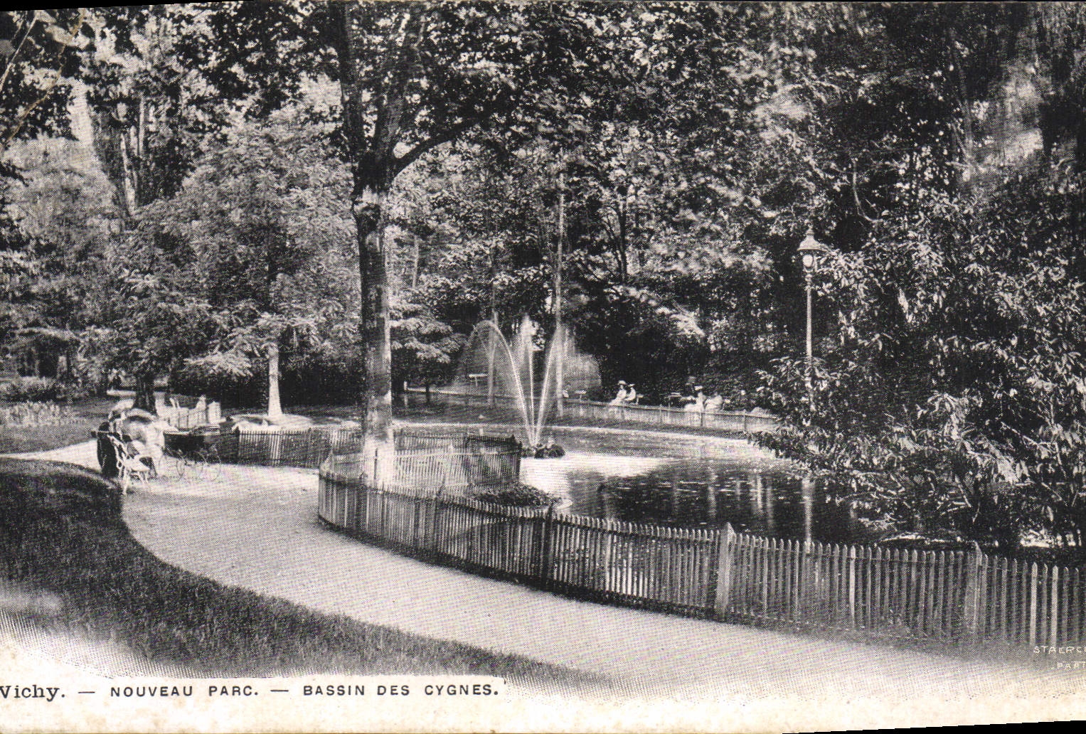 Vichy — Neuer Park — Schwannenteich — Straeck & Cie, n° PS 771