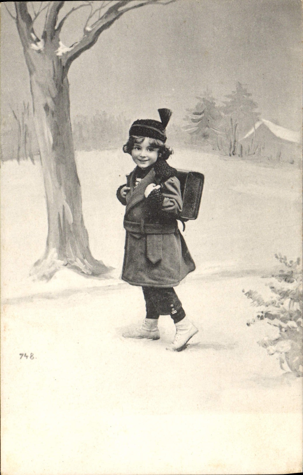 CPA Fantaisie Enfant Ecolier 