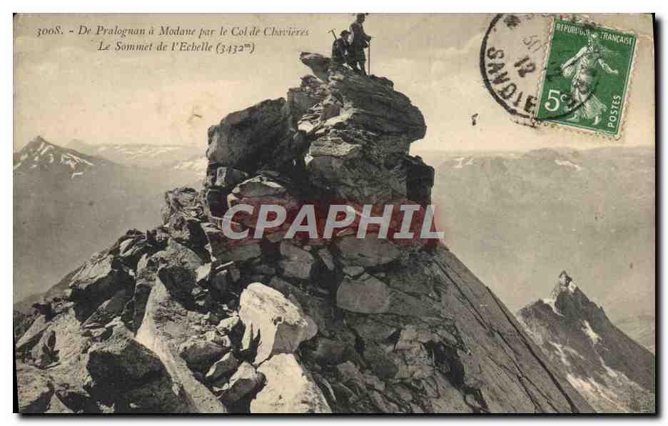 CPA De Pralognan a Modane par le Col de Chavieres Le sommet de l'echelle Alpinisme
