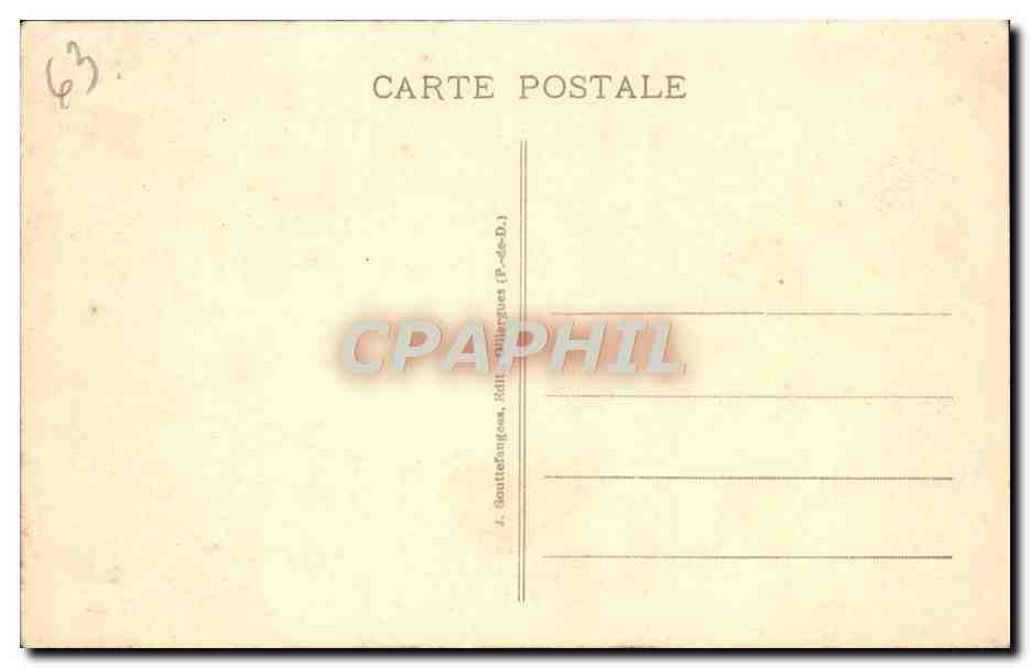 CPA Le Mont Dore Le Puy de Sancy — Verso