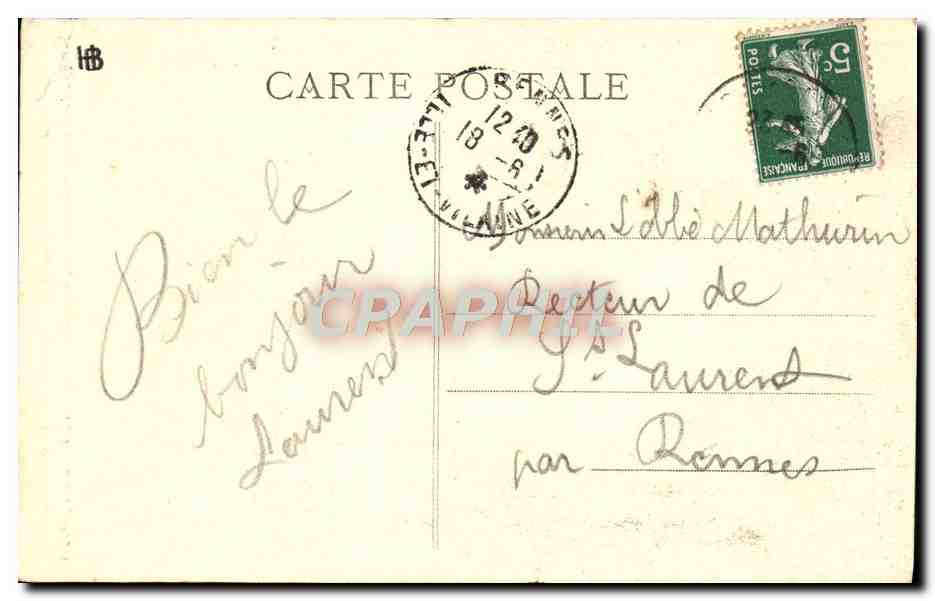 CPA Saintes Entree des Arenes Gallo romaines — Back