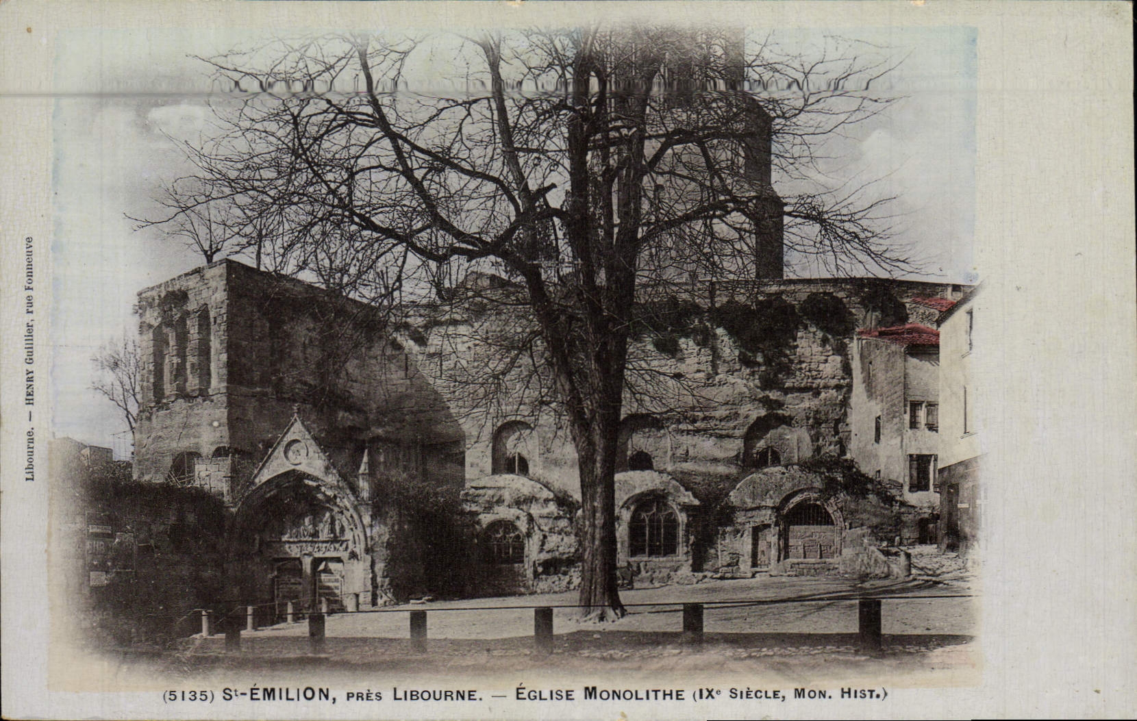 CPA Saint Emilion Pres Libourne Eglise Monolithe