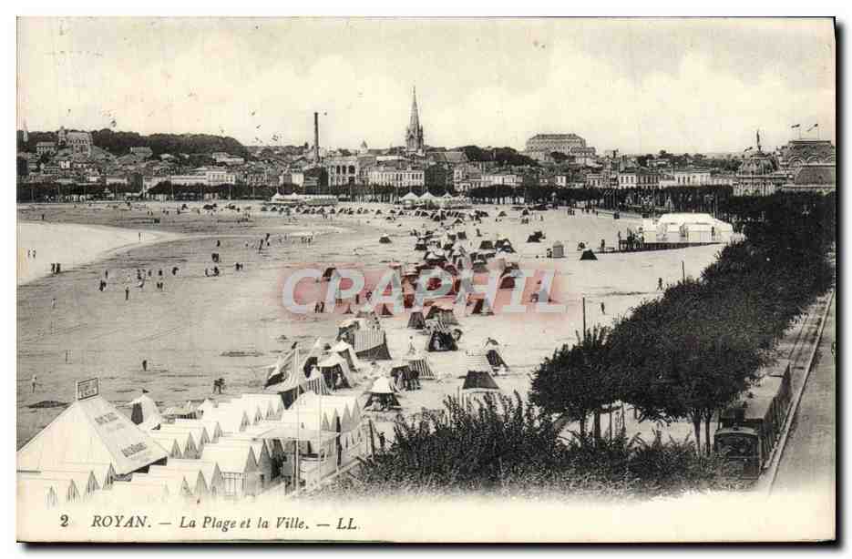 CPA Royan La Plage et la Ville