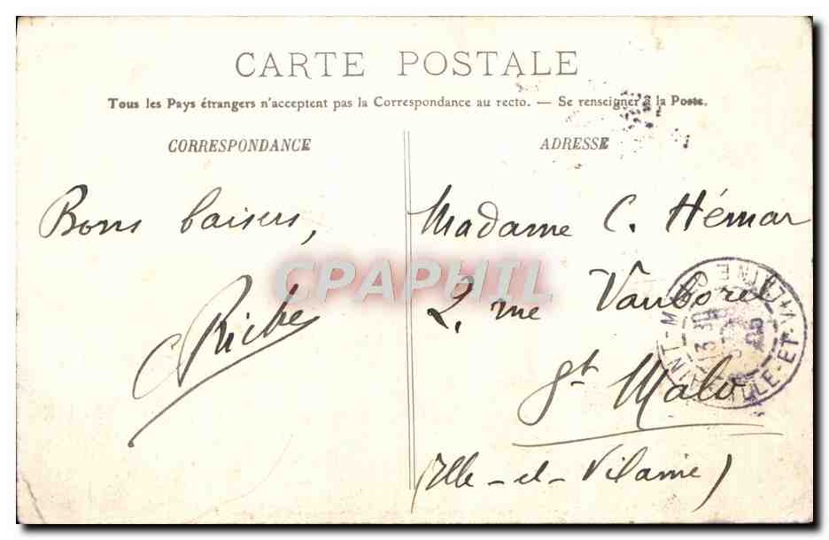 La Rochelle - Barque de pêcheur rentrant dans le Port - LL. n°156 — Verso