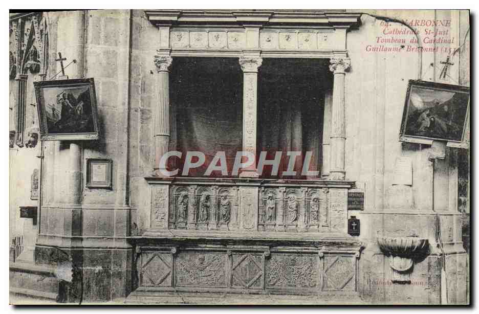 CPA Narbonne Cathedrale Saint Just Tombeau du Cardinal Guillaume Briconnet