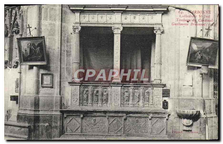 CPA Narbonne Cathedrale Saint Just Tombeau du Cardinal Guillaume Briconnet