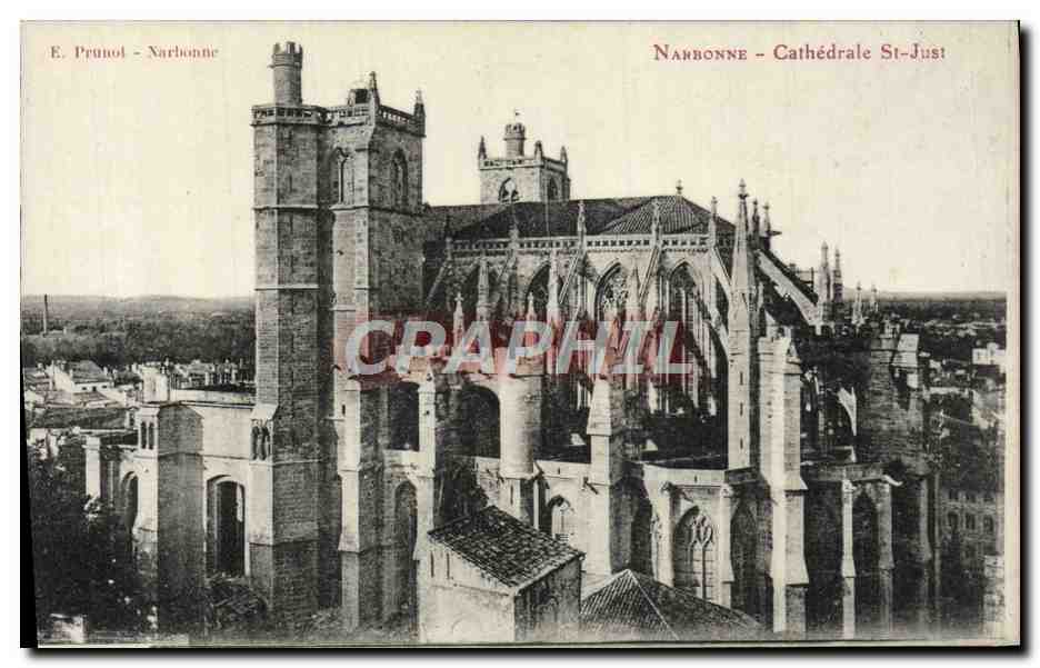 CPA Narbonne Cathedrale Saint Just