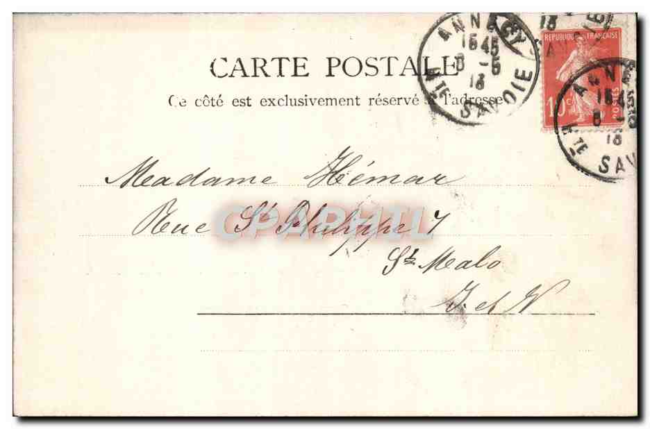 Annecy — Le port et le château — R.&J.D. 10264 B.12 — Rückseite