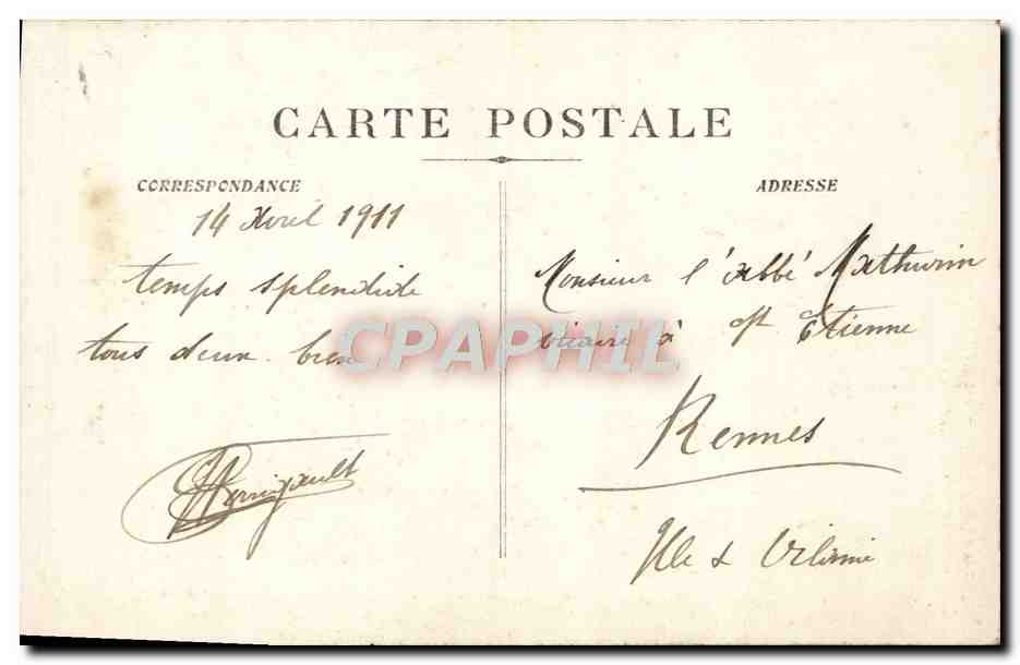 CPA Avignon Cathedrale Siege des Papes — Verso