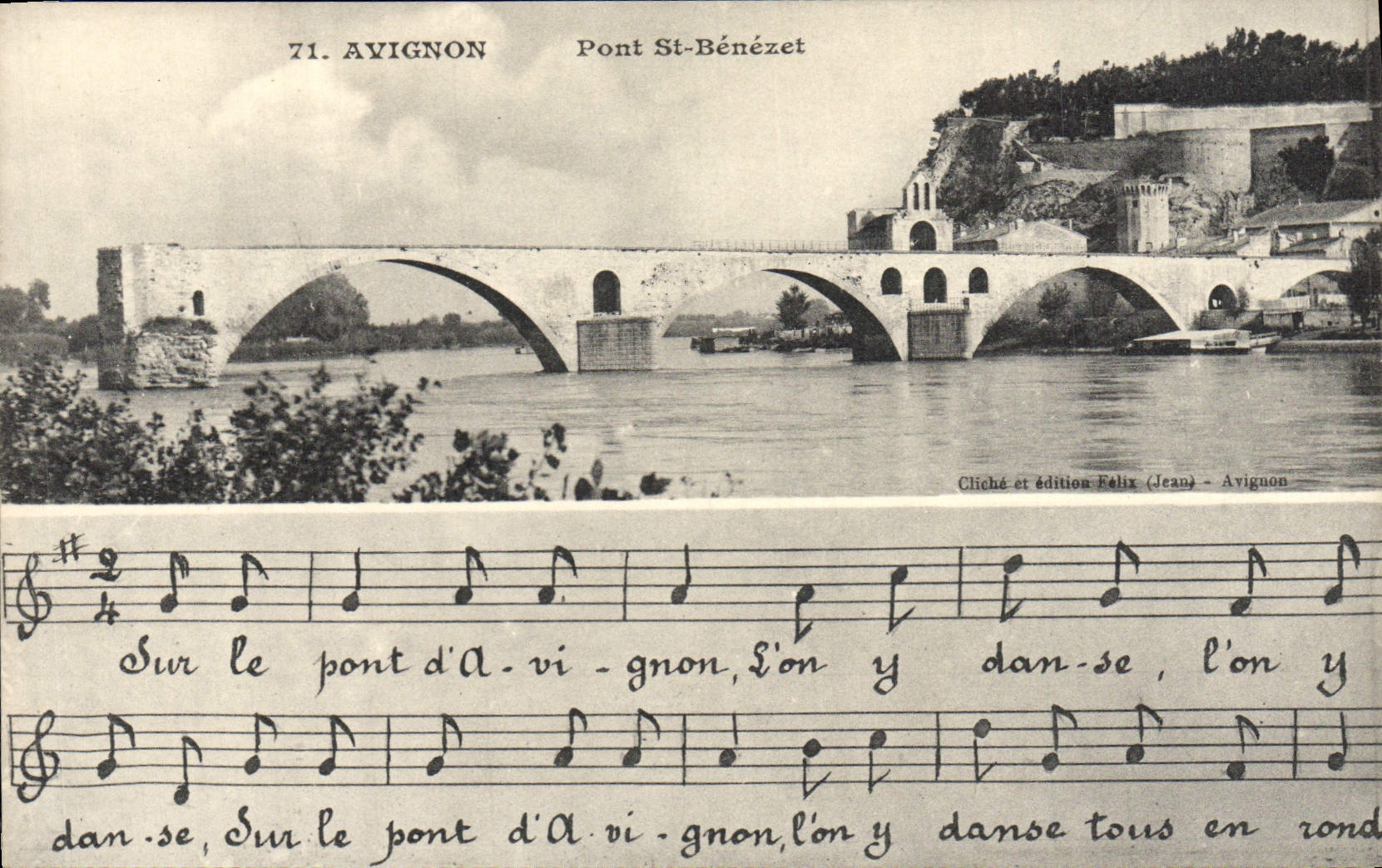 Avignon — Pont Saint-Bénézet — Cliché et édition Félix (Jean) - Avignon