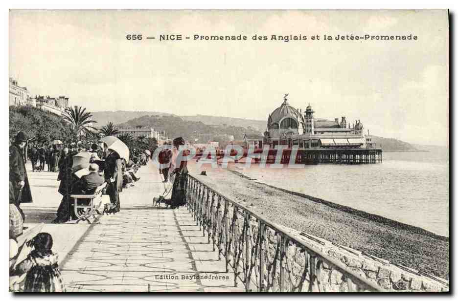 CPA Nice Promenade des Anglais et la Jetee Promenade