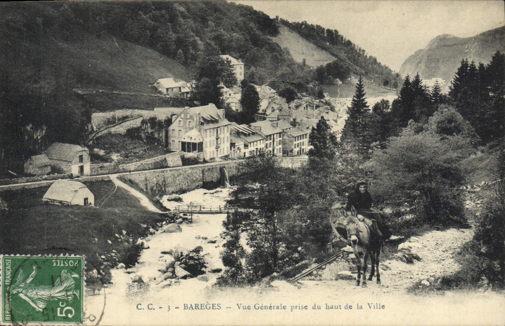 Bareges — Allgemeiner Blick vom oberen Teil der Stadt — C.C. - 3