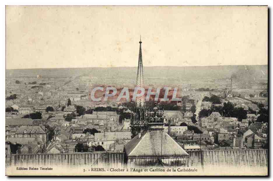 Reims - Clocher à l'Ange et Carillon de la Cathédrale — Édition Reims Touriste, n°3