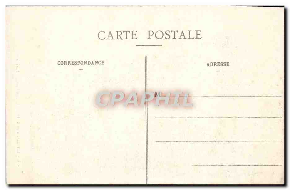 CPA Cathedrale de Reims Grand Portail Porche Central — Verso