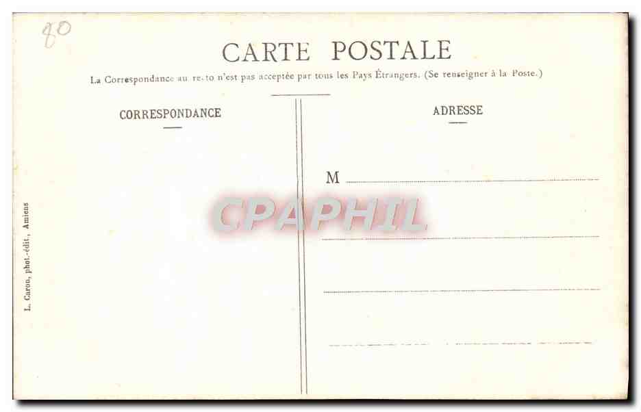 CPA Amiens Cathedrale Vie de Saint Firmin — Back