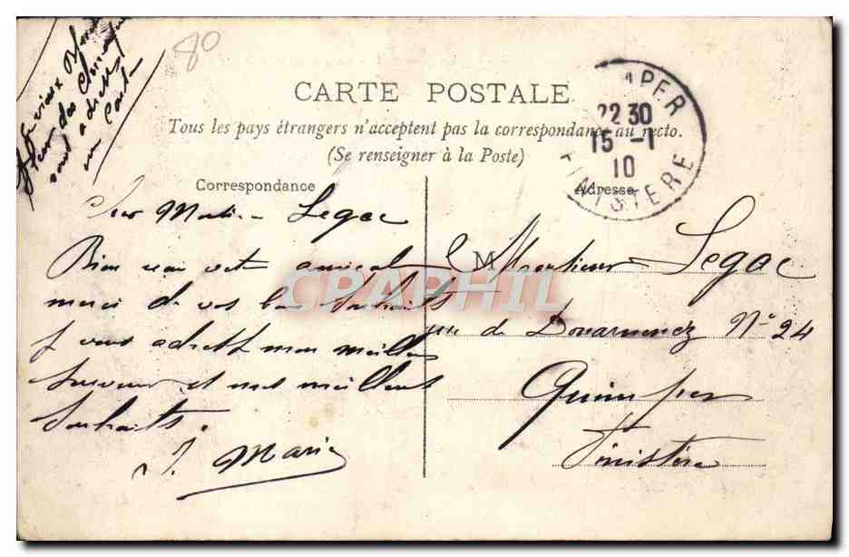 CPA Amiens Cathedrale Un Groupe de rois — Rückseite