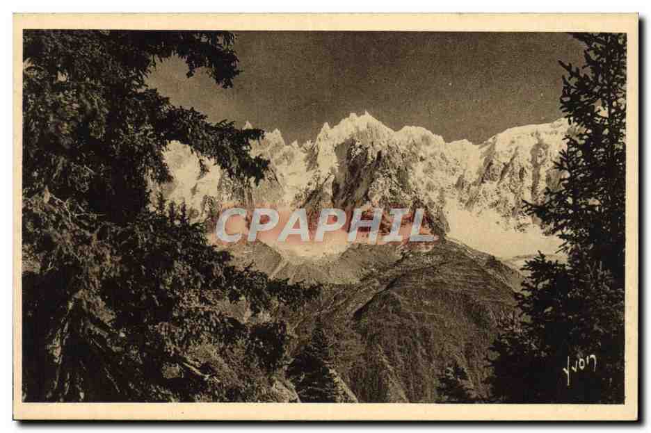 CPA Chamonix Mont Blanc La Chaine des Aiguilles de Chamonix vue de Planpraz