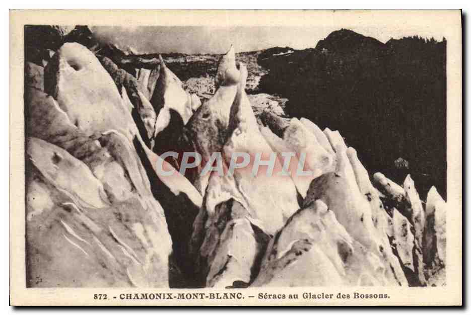 CPA Chamonix Mont Blanc Seracs au Glacier des Bossons