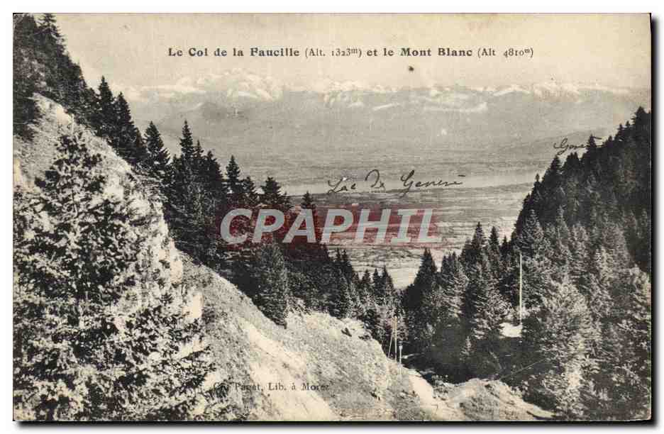 CPA Le Coi de la Faucille et le Mont Blanc