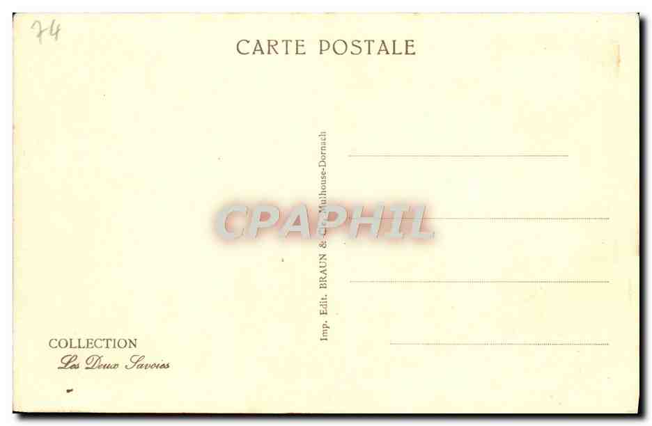 CPA Chamonix Cabanne des Grands Mulets et Mont Blanc — Verso