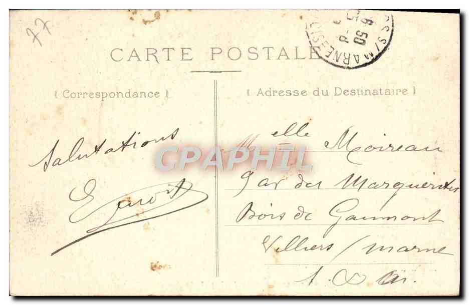 Forêt de Fontainebleau — Die Jockey-Mütze (Franchard) — Cail — n°94 — Rückseite