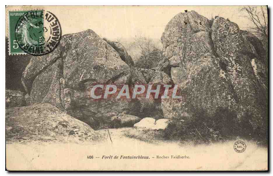 Woud van Fontainebleau — Roche Faidherbe — Uitgever Éeil, n°406