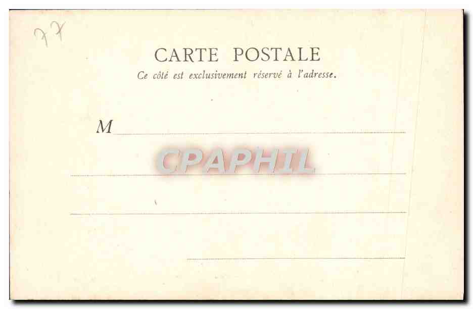 Bosque de Fontainebleau — Rocher de Bouligny — B.F. Paris, n°10 — Reverso
