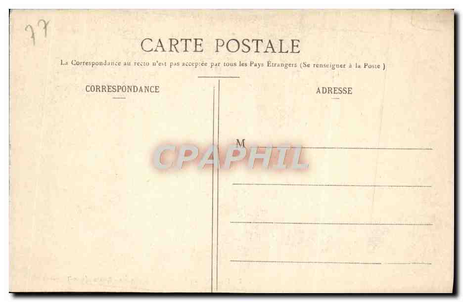 La Tête de Chien — Foresta di Fontainebleau — editore R. T. n° 1188 — Verso