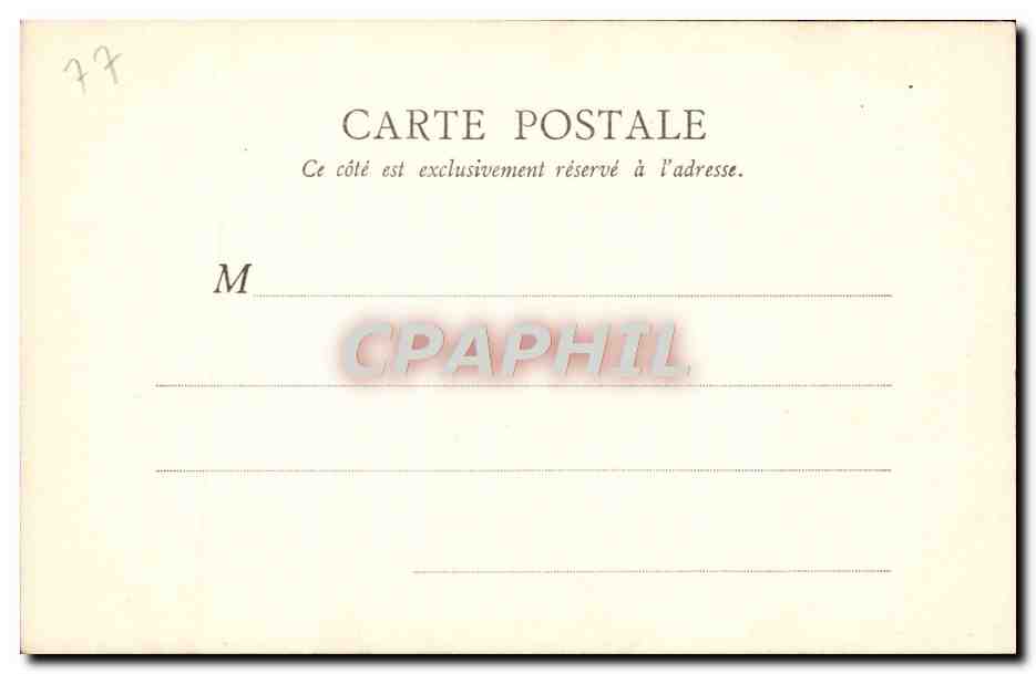 Forêt de Fontainebleau — Gorges de Franchard — B. F., Paris — Verso