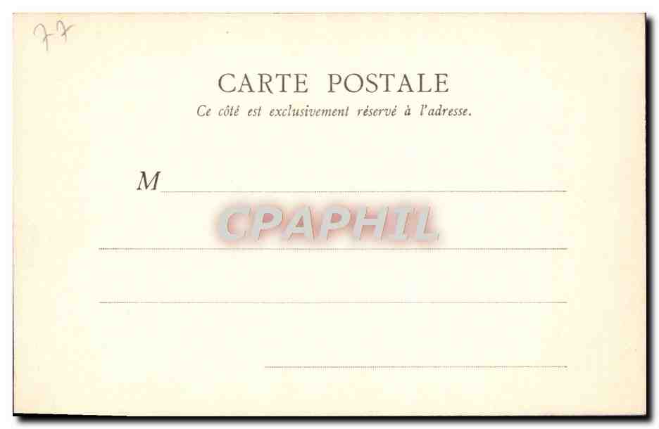 Forêt de Fontainebleau — Gorges de Franchard (après l'incendie) — B. F., Paris, n°2 — Verso