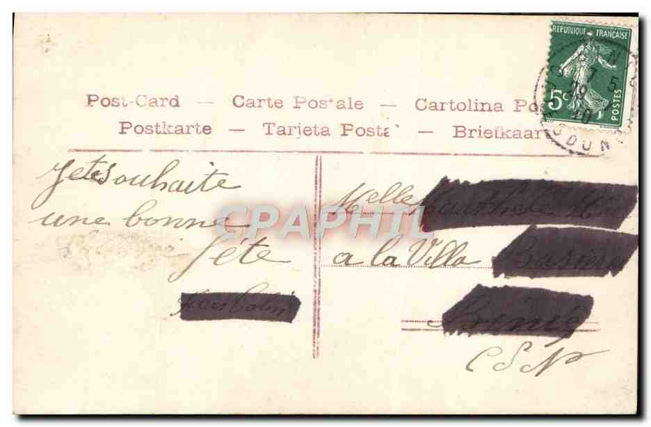 CPA Fantaisie Femme — Rückseite