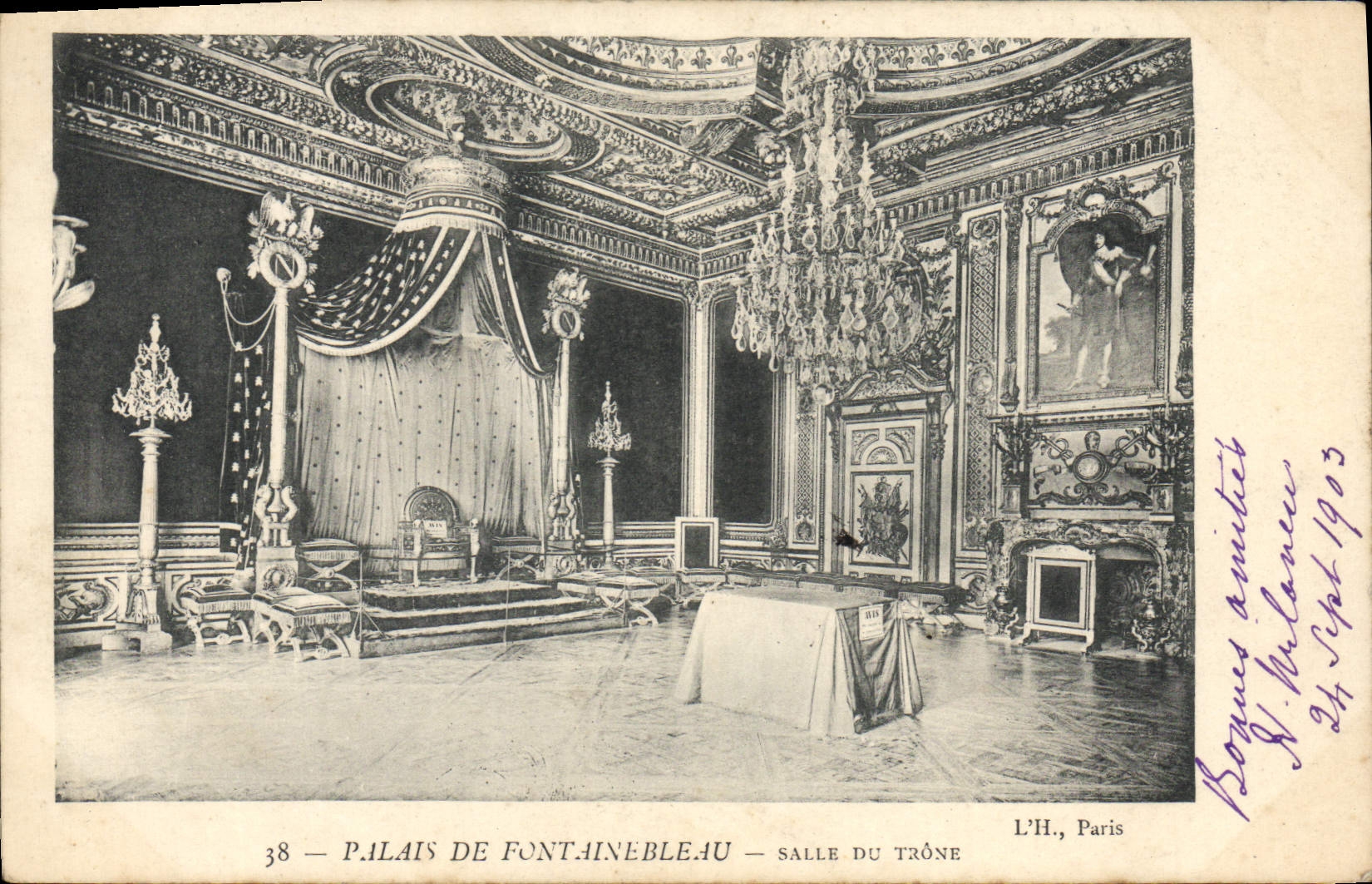 Palazzo di Fontainebleau — Sala del Trono — L'H., Parigi