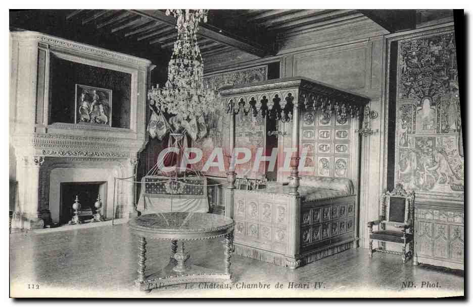 Le Château, Chambre de Henri IV — Palais — ND. Phot.