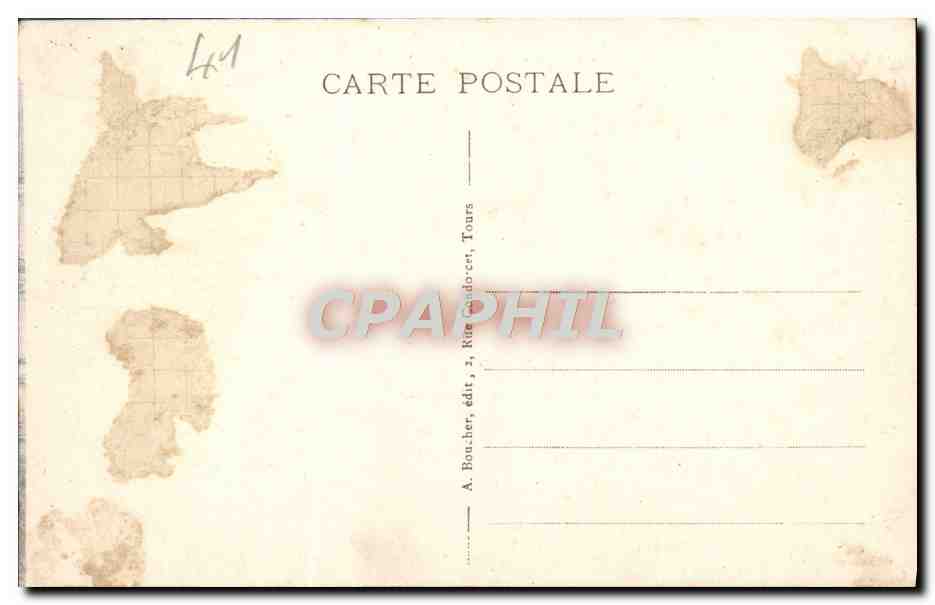 CPA Blois Le Chateau Facade Francois 1er — Verso