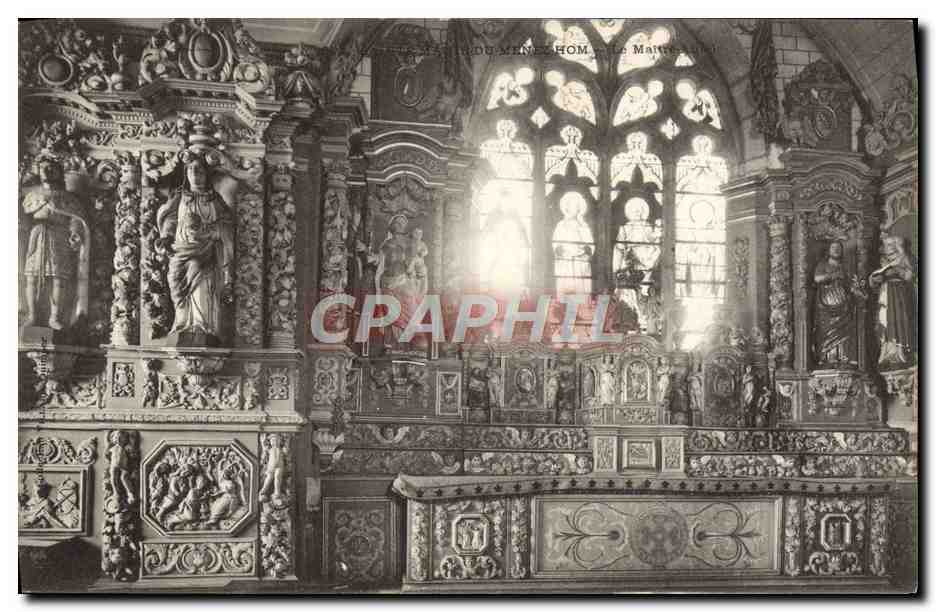 Intérieur de l'église Saint-Martin de Menez-Hom — éditeur anonyme, n° de série non visible