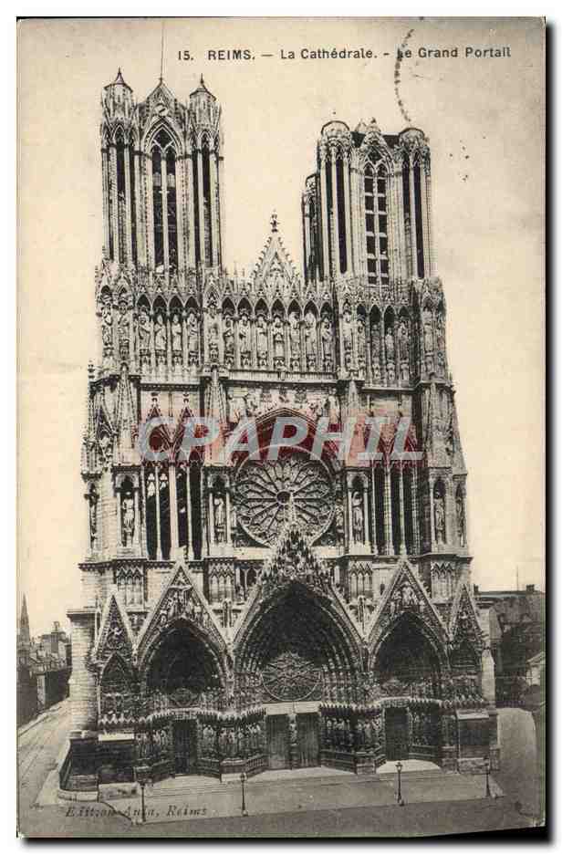 Reims — La Cathédrale — Le Grand Portail — Édition Ardin, Reims