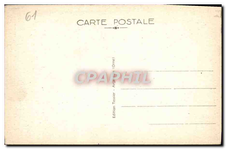 CPA Argentan Le Palais De Justice — Rückseite